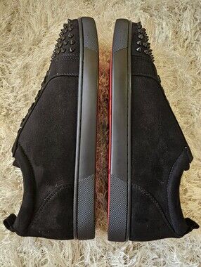 Christian Louboutin Louis Junior Spikes Black Mens Size 13 1130575CM53